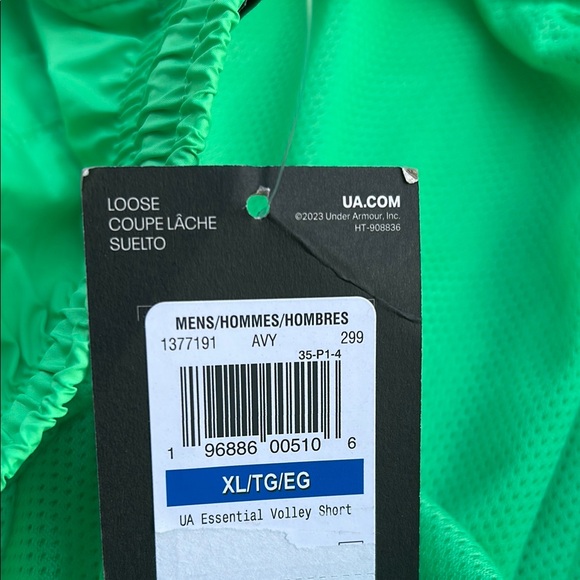 Under Armour Green Swim Shorts Men's size XL - Picture 6 of 7